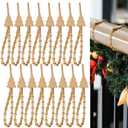 Soulchen 16 Pcs 11.8 Inch Christmas Garland Ties for Banister Christmas Decorative Reusable Flexible Twist Ties for Garland Staircase Home Decoration Holiday Craft Wrapping