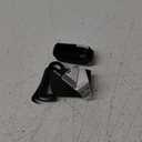 Aulumu A29 Geometric AirPods 4 Case with Lock | Protective Cover with Nylon Buckle | Alloy Armour | Compatible with Apple AirPods 4th (2024) - Black