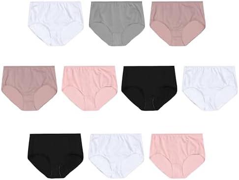 Hanes Women's Lightweight Mesh Briefs 10-Pack, Brief Underwear for Women, Cool Mesh Panties Size 10/3XL