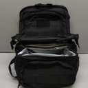 Tactical Double Deck Cooler Backpack for Men,Large Lunch Backpack with 2 Compartment,Soft Cooler Bag (Black)