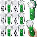 WILLBOND 12 Pcs Soccer Party Supplies Mini Handheld Fan Bulk Small Personal Portable Fans with Lanyard for Soccer Team Gift Goodie Bag Stuffers Outdoor Sport Party, Battery Not Include