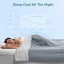 ACCURATEX Cooling Comforter Queen/Full Size, Q-max>0.45 Arc-Chill Cooling Blanket for Hot Sleepers, Lightweight Cool Blankets for Night Sweats, Silky Breathable Summer Cool Comforter,Grey(90"x90")