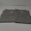 HOMEIDEAS Sage Green Sheer Curtains 52 x 54 Inch Length 2 Panels Embroidered Leaf Pattern Short Curtains for Bedroom Half Small Window Rod Pocket Kitchen