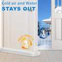 MAXTID Under Door Draft Stopper White 32Inch, Weather Stripping Door Seal, Door Sweep for Exterior & Interior Doors Door Bottom Seal Dust and Noise Insulation Large Door Draft Guard of Doors