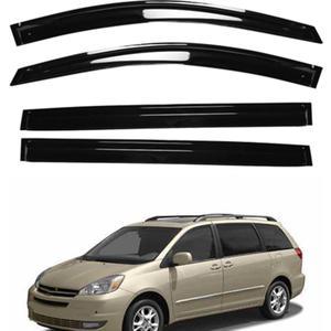 Side Window Vent Visor Rain Deflector Guard Replacement for Sienna 2004 2005 2006 2007 2008 2009