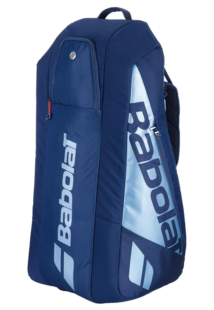 Babolat Pure Drive Racquet Holder 6-Pack 11th Gen Tennis Bag (Navy Blue)