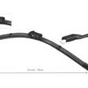 22+22 inch Wiper blades.The wiper Blades for 2014-2018 Chevrolet Silverado, 2014-2018 GMC Sierra，2021-2024 Chevrolet Tahoe, Chevrolet Suburban, GMC Yukon,Cadillac Escalade.2 Pack,Meet OEM Quality