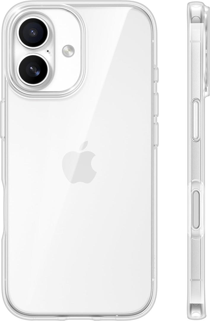 TORRAS for iPhone 17 Case Crystal Clear, [Anti-Yellowing][Military-Grade Protection], Ultra Slim Transparent Anti-Scratch Back, Soft Bumper, Non-Slip Protective Phone Cover, Clear 6.3"