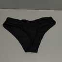 Woman's Draped Brazilian Swimsuit Bottom Indonesia (Large, Black - Indonesia Black)