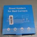 Bed Sheet Holders for Corners, 4PCS Fitted Sheet Holder Straps, Keep Sheets Firm & Tight, Heavy Duty Non-Slip Sheet Clips, Easy Install Lock Design, Fit All Mattress Sizes, No More Loose Sheets