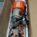 Hardware cutting machine,110V Hardware Cutting Machine for Cutting Metal Parts, Commercial Machine Cutting Machine, for hardware stores, hotels (orange).