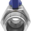 Stainless Steel Ball Valve 1" NPT Male x 1" NPT Male Shut Off Valve for Water Fuel Air