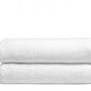 Italic Ultraplush 100% Australian Cotton Towels - Set of 2 Luxury Bath Towels, Quick Dry Plush and Absorbent, Heavy Duty Large Bath Towels, 800GSM Towels for Bathroom & Spa (White)