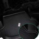 Yakitoko All Weather Cargo Liners for 2018-2024 Chevrolet Equinox and GMC Terrain Standard Cargo Mats Trunk Mat TPE Black