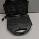 Pizzelle Maker with Non-Stick Coating, Electric Pizzelle Cookie Baker Press with Snowflake Pattern, Make Two 4 Inch Traditional Italian Waffle Cookies at Once, Recipe Included