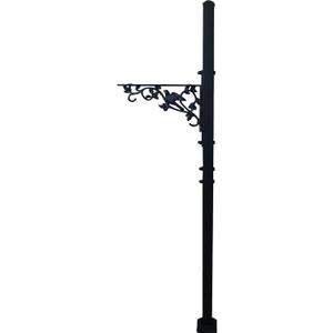 40.2-51.8" H Heavy Duty Outdoor Mailbox Post, Steel Mailbox Stand, Mounting Stand for Concrete