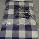 Smiry Rectangle Table Cloth, Waterproof Vinyl Tablecloths with Flannel Backing, Wipeable Buffalo Plaid Table Cover for Picnic, Indoor and 4th of July, Independence Day (Navy & White, 60"x84")