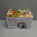 Mecity 2 Slice Toaster Touch Screen 1.5" Wide Slot, Stainless Steel Smart Bread Toaster for Bagel Muffin Waffle Gluten Free Breads, Timer, Defrost, Reheat, 120V 825W