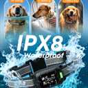 Delupet 2-in-1 Dog Bark & Shock Collar 4500FT Dog Training Collar with Remote, 3 Training Modes & LED Light, IPX8 Waterproof E Collars with Anti-Barking for Small Medium Large Dog (Titanium)