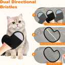 Pet Hair Removal Glove, Electrostatic Pet Hair Remover Glove for Cats & Dogs, Reusable Brush Static Grooming Glove for Couch, Furniture, Carpet, Car Seat, Curtain