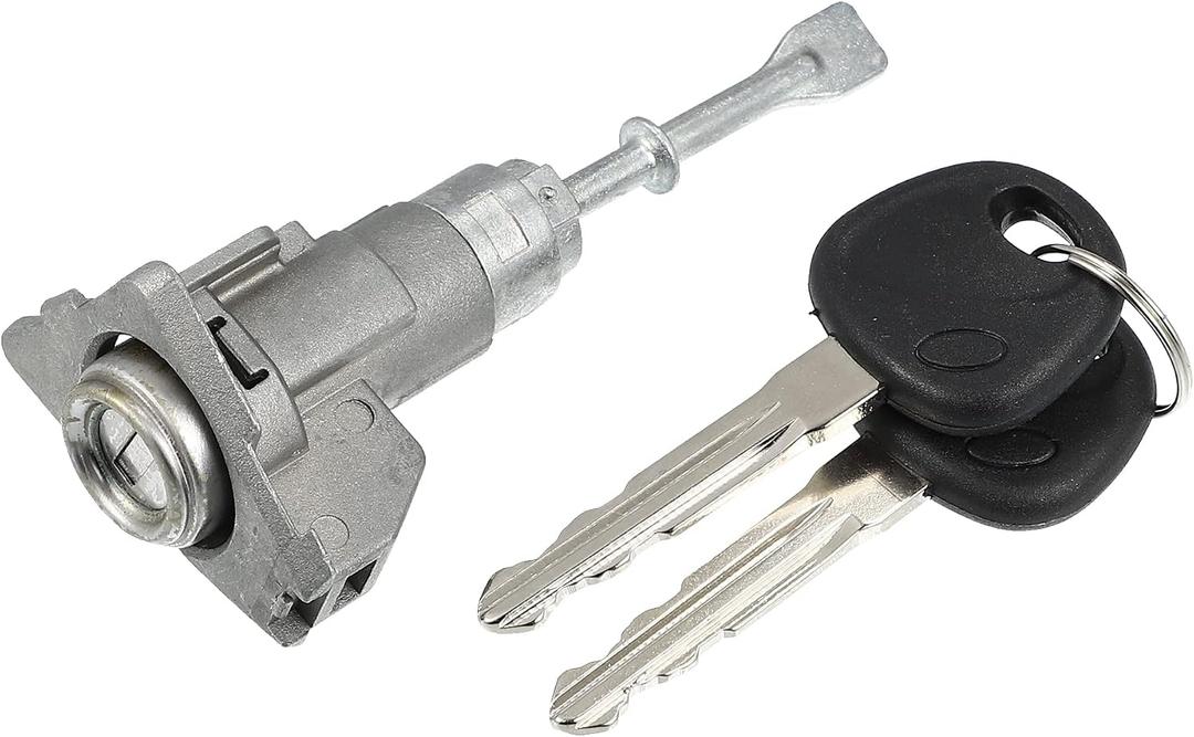 X AUTOHAUX 1 Set Front Door Lock Cylinder Set Kit with 2 Keys for Hyundai Elantra 2011-2016 1.8L 2.0L Left Driver Side Door Lock Set Tumbler with Key 81970-3XA00 819703XA00 LH Metal
