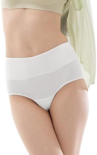 YOUNGTIME  Women's High Waisted Cotton Underwear,Disposable Panties Individually Wrapped for Travel(6 Packs) 2XL