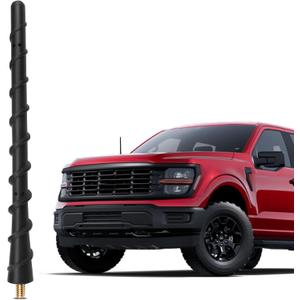 7 Inch Antenna fits Ford F150 2009-2026, Short Antenna for F-150 Raptor Lightning 2017-2026 F-250 F-350, 2021-2024 Bronco Pickup Truck Antenna Replacement, Car Wash Proof, Upgrade Radio Signal
