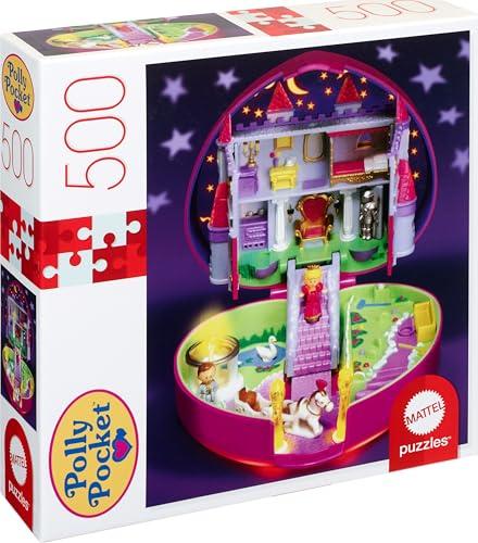 Mattel Games Polly Pocket Mattel Jigsaw Puzzle with 500 Interlocking Pieces & Mini-Poster, Image of Micro Doll Playset, For Collectors & Kids Ages 8 Years Old & Up