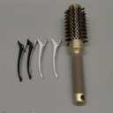 AIMIKE Round Brush for Blow Out, Small Round Hair Brush Nano Thermal Ceramic & Ionic Tech, for Blow Drying & Styling, Curling and Shine  2.4 inch Barrel w/Boar Bristles