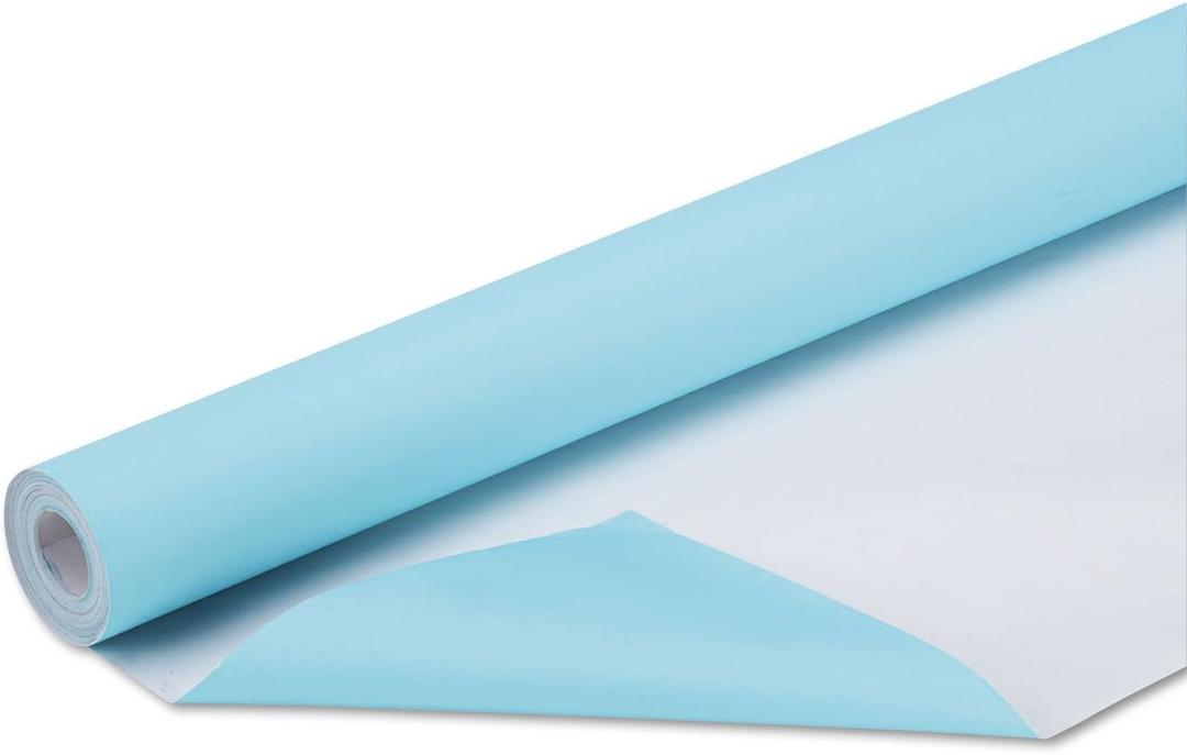 Fadeless Bulletin Board Paper, Fade-Resistant Paper for Classroom Decor, 48 x 50, Lite Blue, 1 Roll