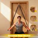 WELSPO Pull Up Assistance Bands, Adjustable Heavy Duty Resistance Band for Pull Up Bar, Pull Up Assist Bands with Feet Rest for Strength Training, Home Fitness Workout Equipment, Height Adjustable
