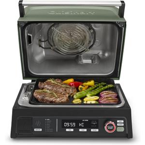 Cuisinart Outdoor Electric Grill, 8-in-1 Air Fryer/Grill/Smoker, 154 sq in
