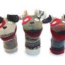Cate and Levi - Hand Puppet - Premium Reclaimed Wool - Handmade in Canada - Machine Washable (Dog) 1 pc