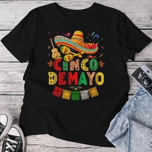 Womens Womens Mamacita Needs A Margarita Drinking Mothers Day V-Neck T-Shirt (Black, XL)