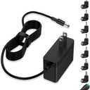 Massager Power Cord for Zyllion Shiatsu Back and Neck Massager/Nekteck/Comfier Back Shoulder and Neck Massager Charger Supply - 12V - Only Fit for 12V Massager