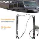 Front Passenger Side Power Window Regulator with Motor Replacement for BMW X5 E53 Sport Utility 2000 2001 2002 2003 2004 2005 2006, Right, 741-489