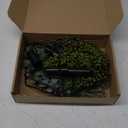 Jexine 4 Pcs Plant Wall Decor Diamond Shape Hanging Planters with Artificial Plants Geometric Wall Decor Metal Hanging Vase Indoor Holder for Living Room Bathroom Home(Eucalyptus)