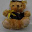 Sotiff Graduation Bear Class of 2025, 8 Inch Stuffed Animal Graduation Gift Light Brown Graduation Plush Bear with Hat for Kindergarten Elementary High School College Graduation Party School