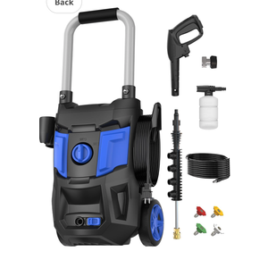 Electric Pressure Washer - 1300PSI Max 1.2 GPM with 20FT Hose, 35FT Cord, Blue
