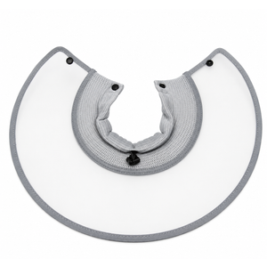 Adjustable Pet Recovery Collar, Soft Mesh Elizabethan Cone Collar for Cats and Small Dogs, Grey
