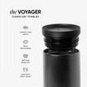 Simple Modern Travel Coffee Mug Tumbler with 360 Lid | Ceramic-Lined Insulated Stainless Steel Cold Brew Iced Coffee Cup | Gift for Women Men Her Him | Voyager Signature | 16oz | Almond Birch