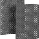 Ultrawall Metal Pegboard Panels, Pegboard Wall Organizer, Black Peg Boards for Wall, Garage Tool Storage Organization, 12"X16", 2pcs
