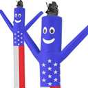 LookOurWay Air Dancers Wacky Waving Inflatable Tube Man Attachment - 7 Feet Tall Advertising Air Dancer Waving Man Inflatable Tube Guy - Blower Not Included - American Flag