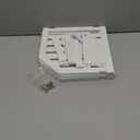 Bamboo Corner Shelf(2 Pack),2 Tier Plate Organizer for Cabinet and Countertop,Pantry Dish and Spice Rack for Kitchen(White)