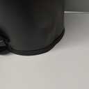 Cesun 1.2 Gallons Small Black Trash Can, Bathroom Garbage Can with Lid and Foot Pedal, Mini Round Wastebasket for Bathroom, Bedroom, Office, 4.5 Liters / 1.2 Gallons, Matte Black