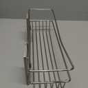 Command Shower Caddy Satin Nickel with Water Resistant Command Strips, Bathroom Organizer, Holds up to 6.5 lbs