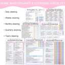 ADHD Focus Friendly Cleaning Planner, Undated Daily Weekly Monthly Schedule, Household Chore Chart Notebook for Adults and Teens, Home Organization System
