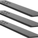 Countertop Support Bracket 3 Pack 20" Lx 2.5" W Hidden Black Knee Wall Support Countertop Bracket 3/8" Thick Heavy Duty for Quartz/Granite/Wood/Concret Countertops Screws Included