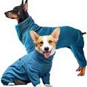 ROZKITCH Dog Fleece Sweater, Pet Windproof Warm Cold Weather Jacket Vest Cozy Jumpsuit Apparel Outfit Clothes for Dog Walking Sleep XXS