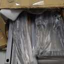 Twin Size Platform Bed Frame with LED Lights, Grey Upholstered Headboard with 2-Tier Storage Shelves, Charging Station, Noise Free, No Box Spring Needed, Easy Assemably